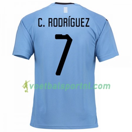 Uruguay C.Rodgrizuez 7 Thuis Shirt WK voetbal 2018